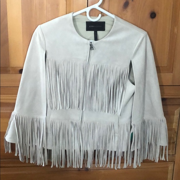 BCBGMAXAZRIA faux suede cape jacket size xs - Picture 3 of 5